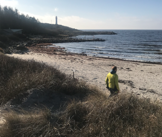 Fredrik Sträng vid havet